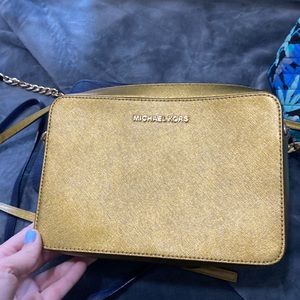 Michael Kors Gold Crossbody